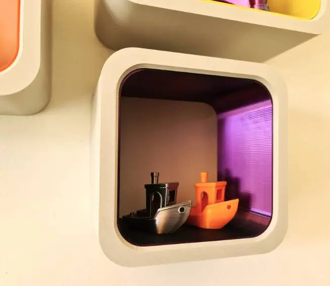 Funky Box Shelves with removeable colour insert Bundle Shelf-3