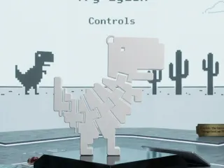 Chrome Dino Flexi - Llavero