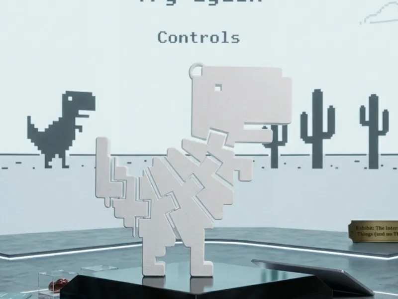 Chrome Dino Flexi - Llavero