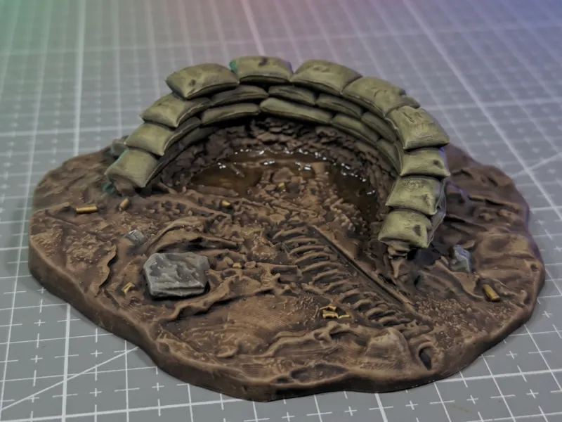 Sac de nisip circular - Teren de wargame Grimdark