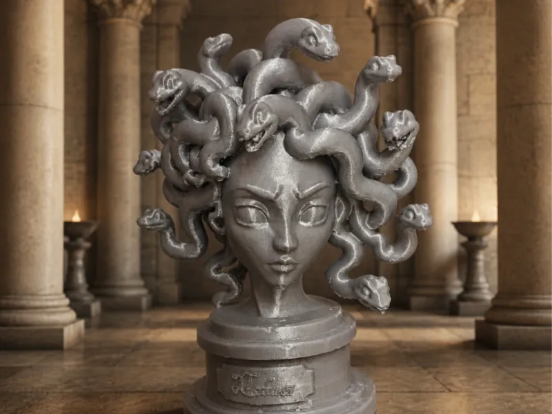 Medusa bust