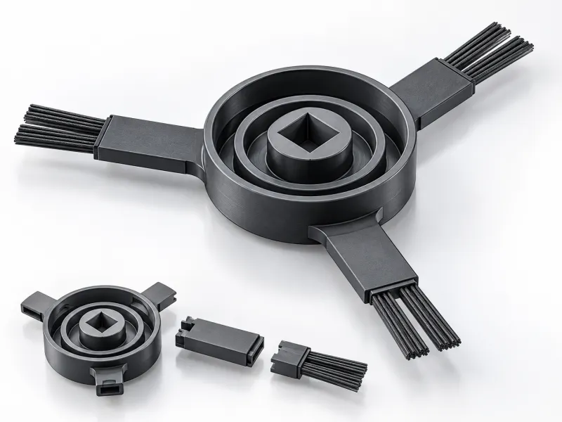 Conjunto del cepillo lateral para robot aspirador – Repuesto imprimible en 3D