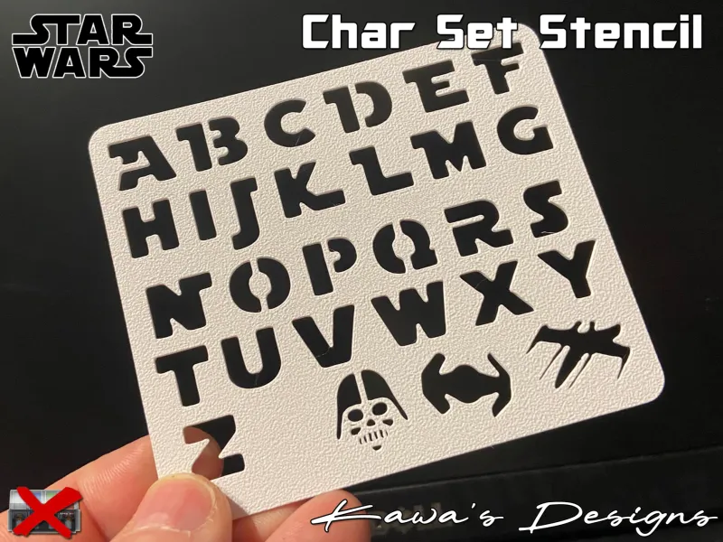 Star Wars Char Set Stencil