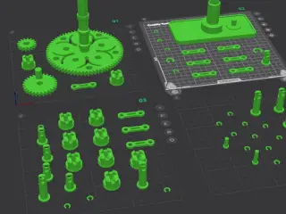 MECHANICAL CAROUSEL - GEARS TOY