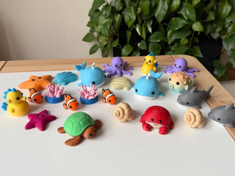 Modèles de créatures marines