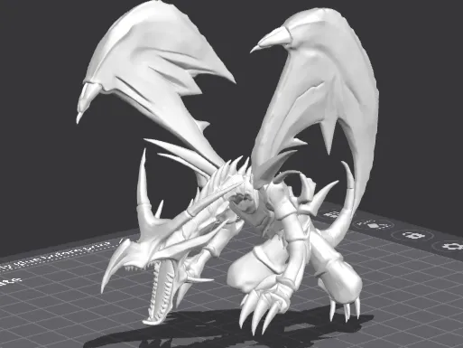 dragão negro de olhos vermelhos figure