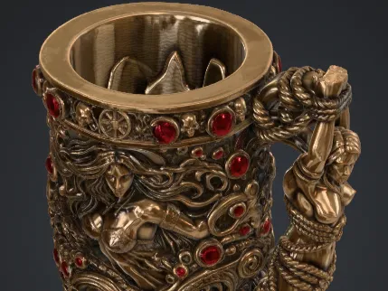 Gilded Siren Goblet