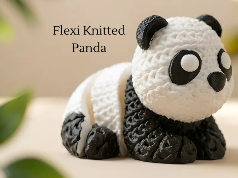 Flexi Knitted Panda