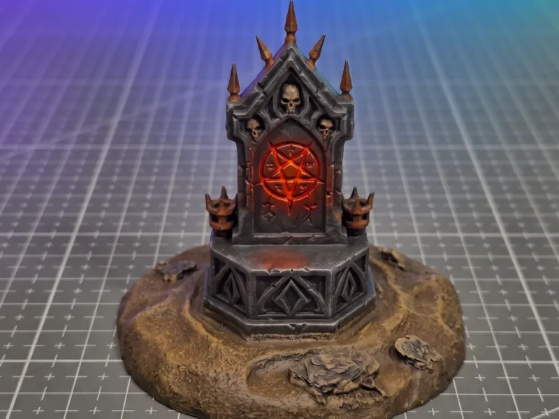 Altar Demoníaco - Terreno de Wargame Grimdark