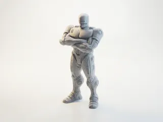 Buff Robocop Figurine Sci-Fi Collectible 3D Printable