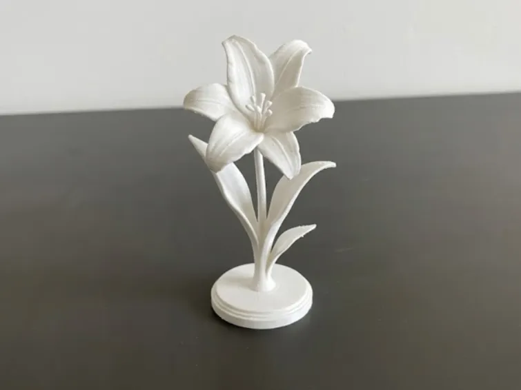 Lily on Stand - Decorative Floral Model