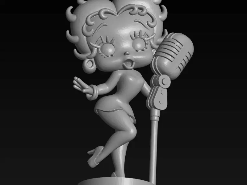beautiful singer Betty Boop Design
