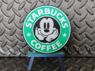 Mickey coaster coffee