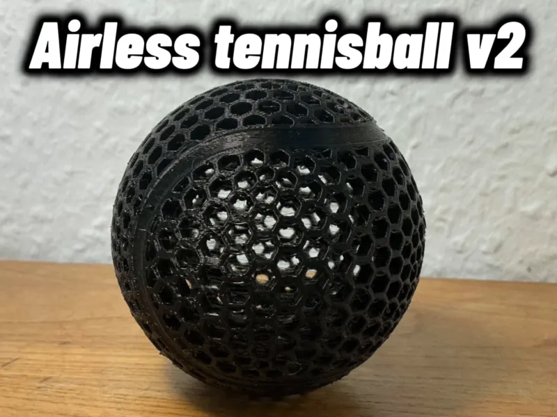 Pelota de tenis sin aire v2
