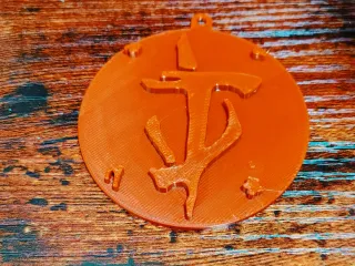 Doom slayer mark keychain