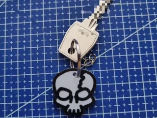 Skull keychain