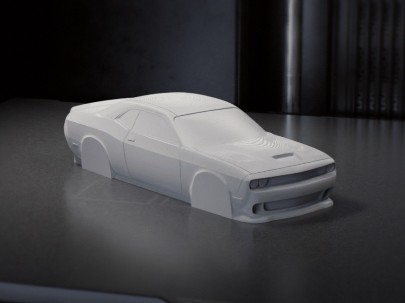 Dodge Challenger 3D Model for Mold Making