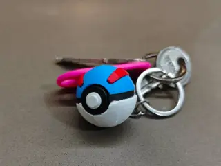 Llavero Pokébola Great Ball – Impresión por partes