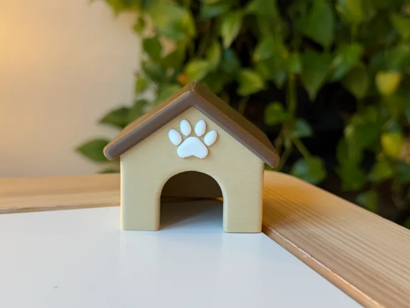 Casa de perros coloreada