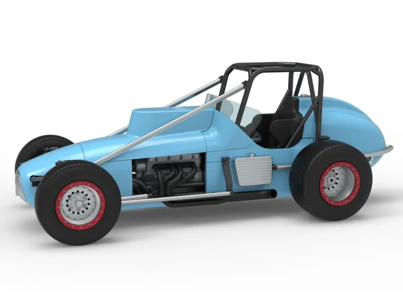 Coche Dirt Silver Crown Champ a escala 1:25