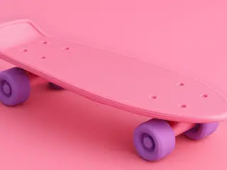 Mini fish skateboard figurine