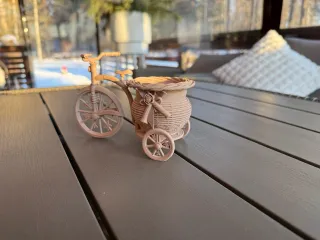 biker flower basket