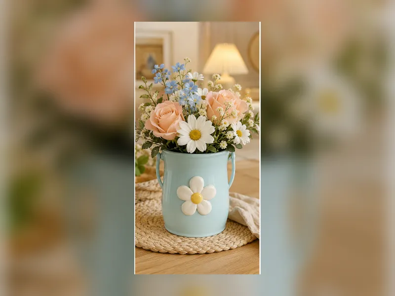 Wazon Porcelain Bloom Flower Vase 022