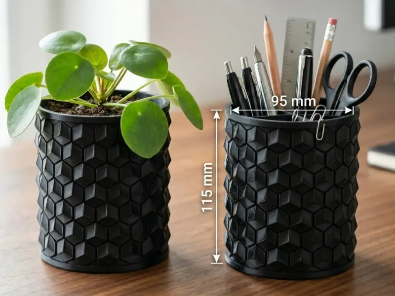 Organisateur de bureau géométrique moderne / Cache-pot