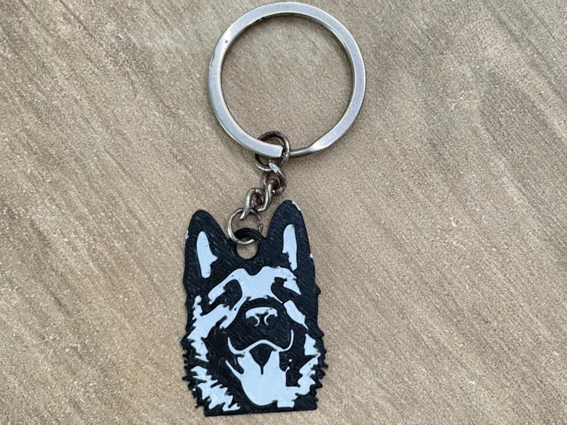 Schäferhund-Schlüsselanhänger