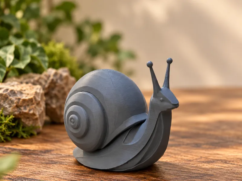 Escargot stylisé – Sculpture moderne pour jardin