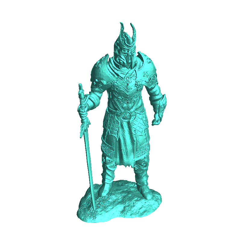 Elite warrior with two-handed sword and full plate armor (25 | 3D