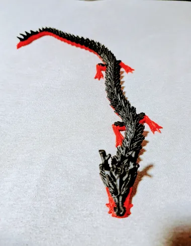 Flexi Dragon - Toys - PLA - 3D printed product - фото 18