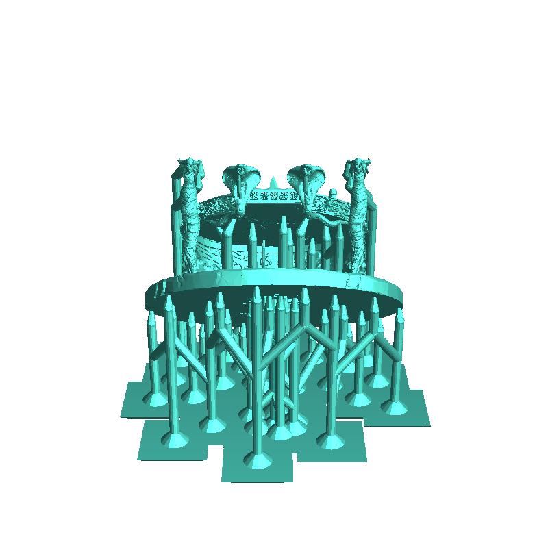 Evil bureau met drakenkoppen en spreukenboek (10) - miniaturen
