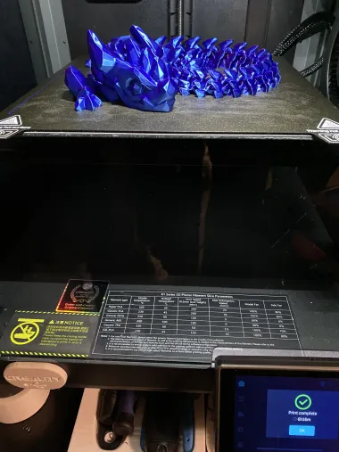 Articulated Dragon 005 - Crystallized - Print in place - STL-0