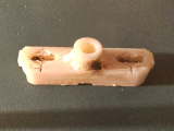 Hinge fitting for a bolt hinged glass shower door-0