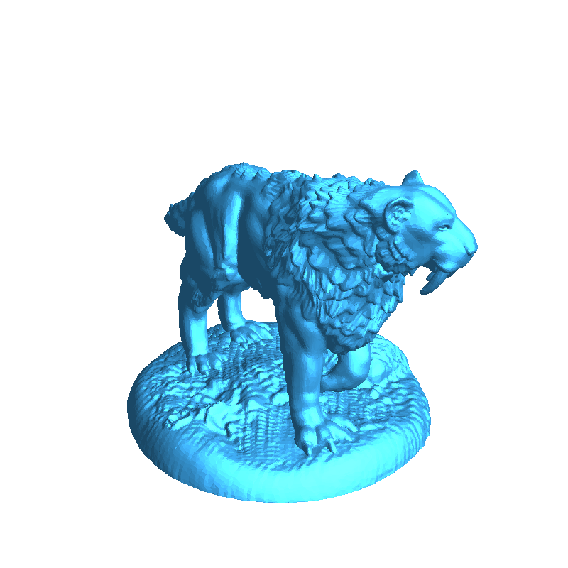 Saber Tooth Tiger Casual | 3D models download | Creality Cloud