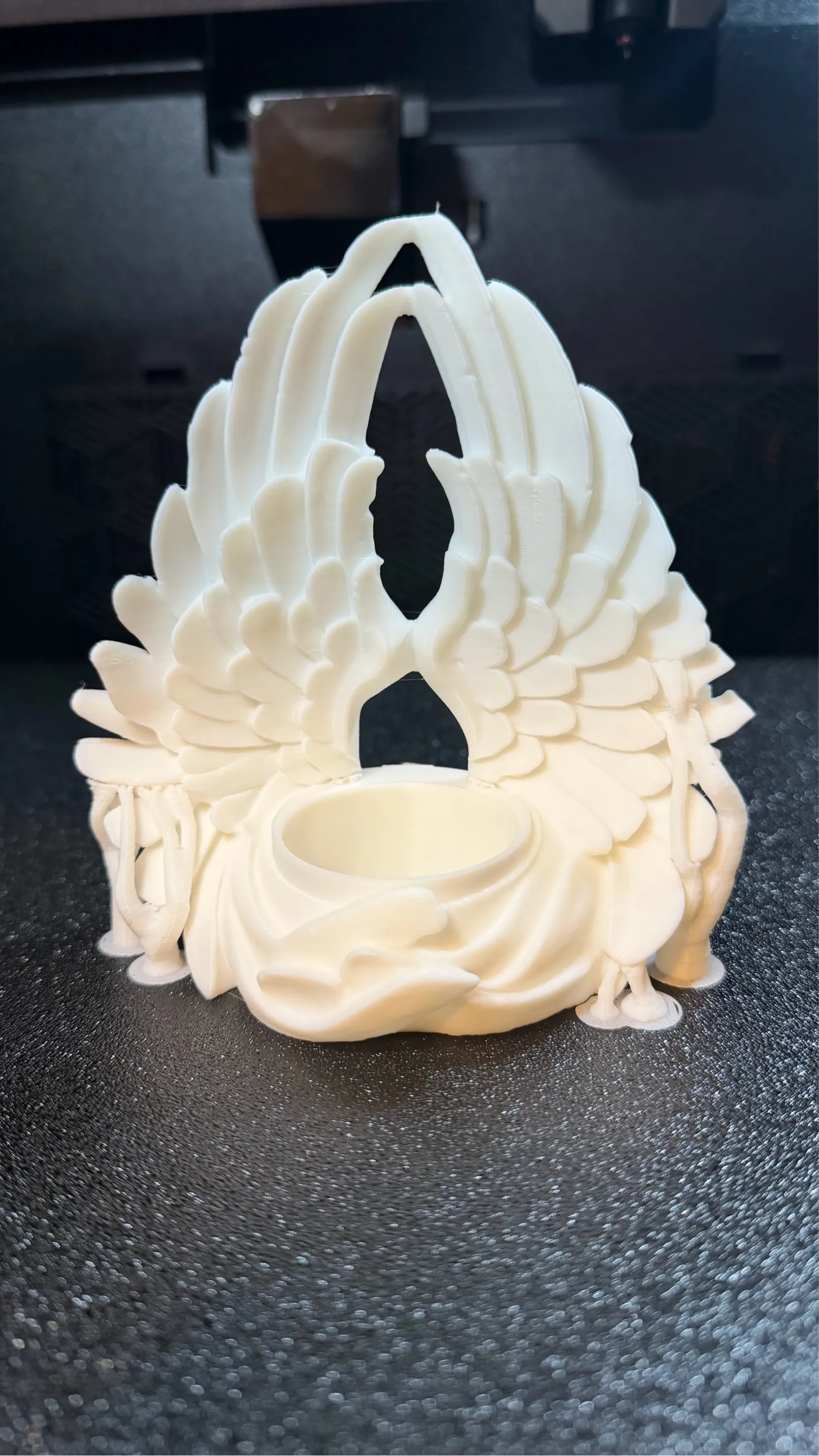 Angel wing candle holder-0
