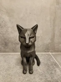 Low Poly Cat Figurine - Art - PLA - 3D printed product - фото 16