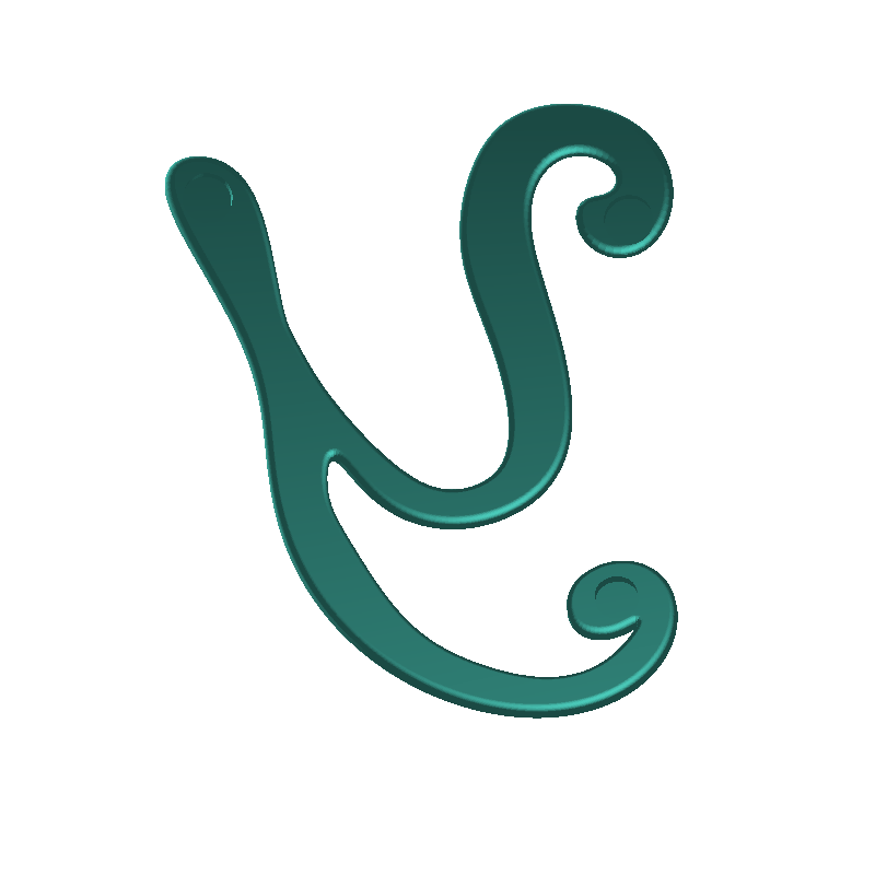 Fridge letter Y capital 3D models download Creality Cloud