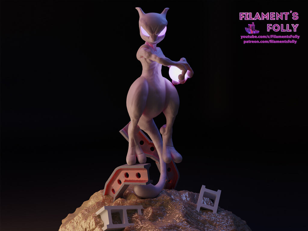 POKEMON - MEWTWO 3D model 3D printable