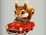 Squirrel in Car -0