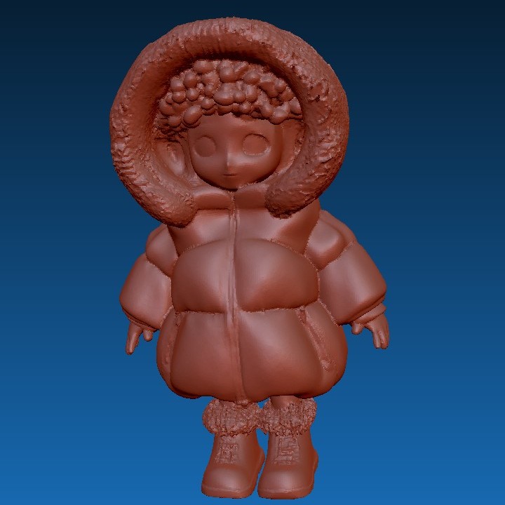 Curly Hair Little Girl Bundled 