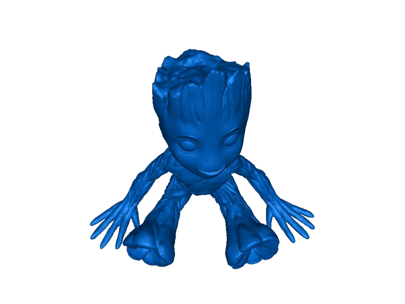 baby groot sentado sonriendo thingiverse
