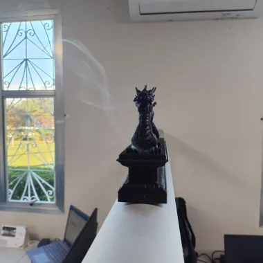 Smoking dragon incense holder-1