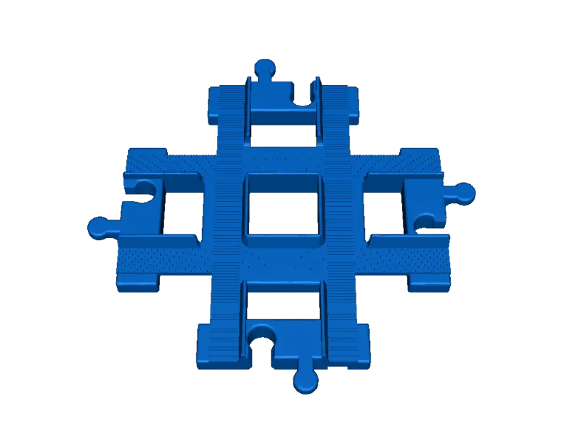 Duplo train crossing