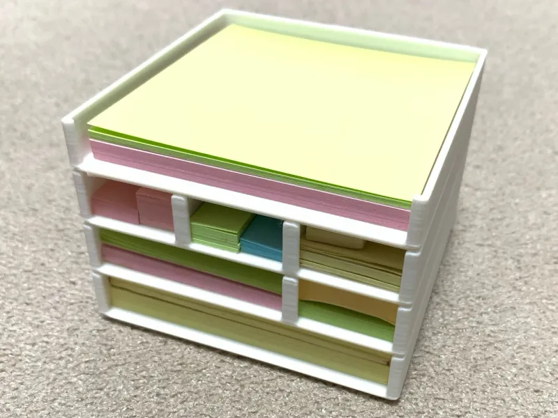 Sticky note stacking Stocker (post-it)