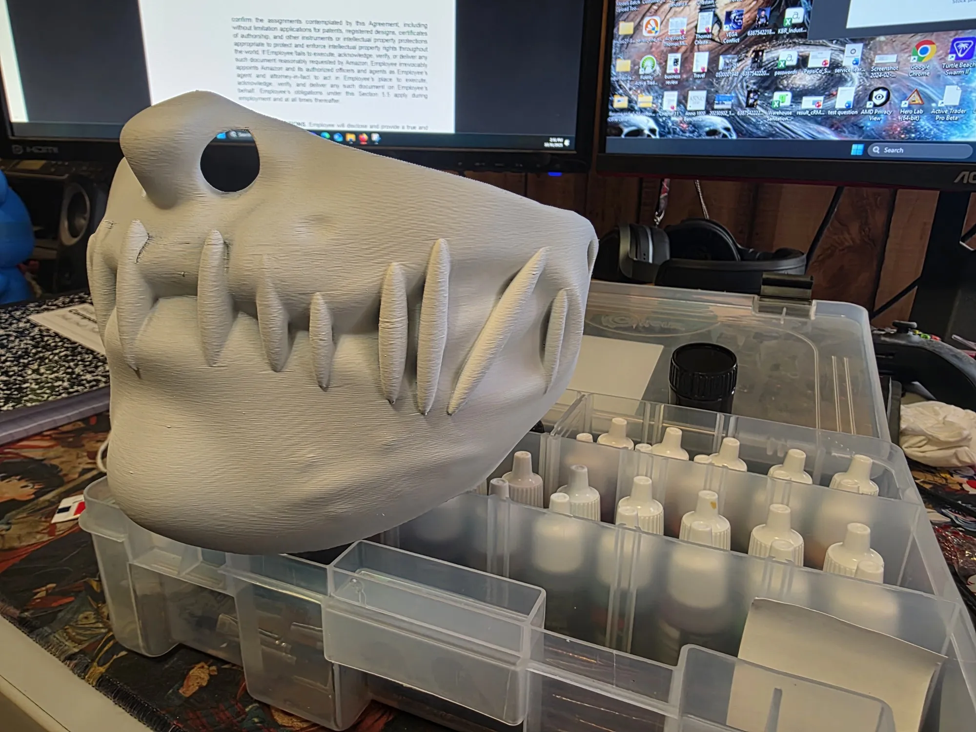 Stitched Lips Halloween Mask-1