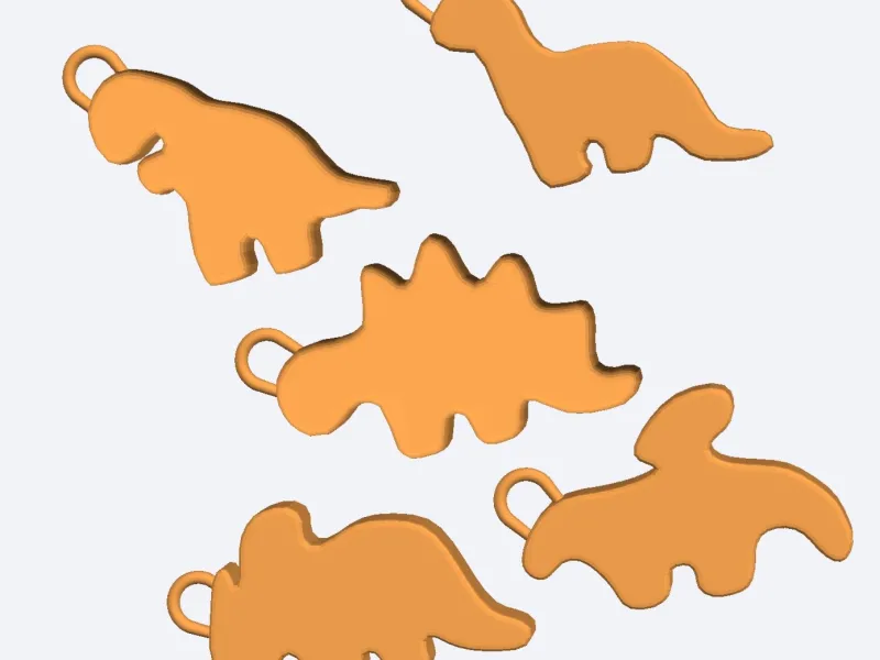 Dino nuggets Keychain 