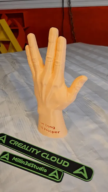 Star Trek Spock Live Long and Prosper hand sculpture-0