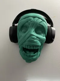 MUMMY HEAD WALL MOUNTED HEADPHONES HOLDER - NO SUPPORTS-3